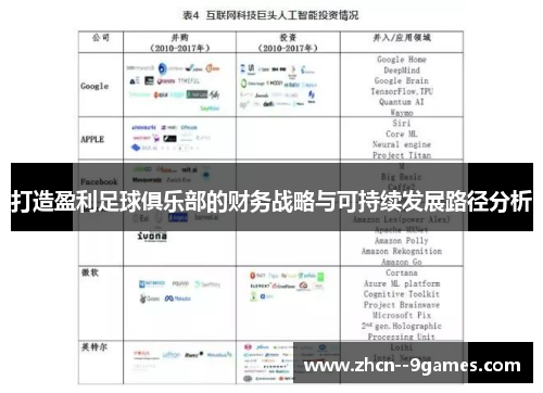 打造盈利足球俱乐部的财务战略与可持续发展路径分析